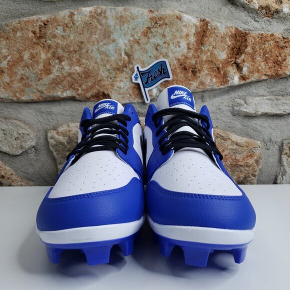 Size 13 Nike Air Jordan 1 Retro Low MCS Royal Blue Cleats Football Baseball main image 11